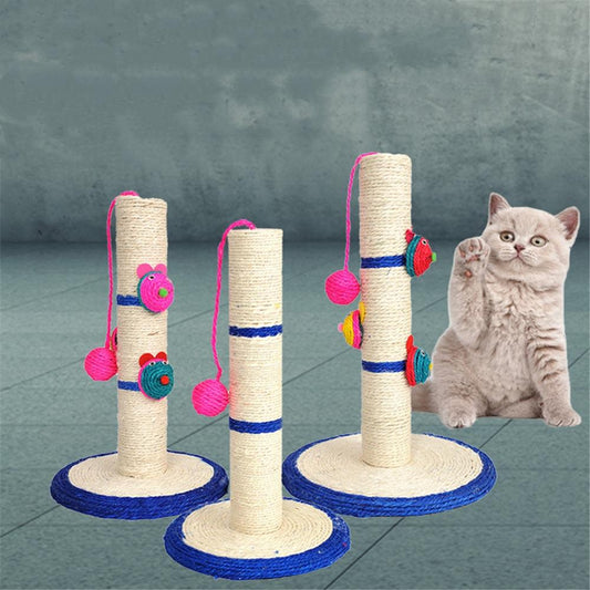 Cat Tree Natural Sisal Rope Scratching Post Climbing Tower