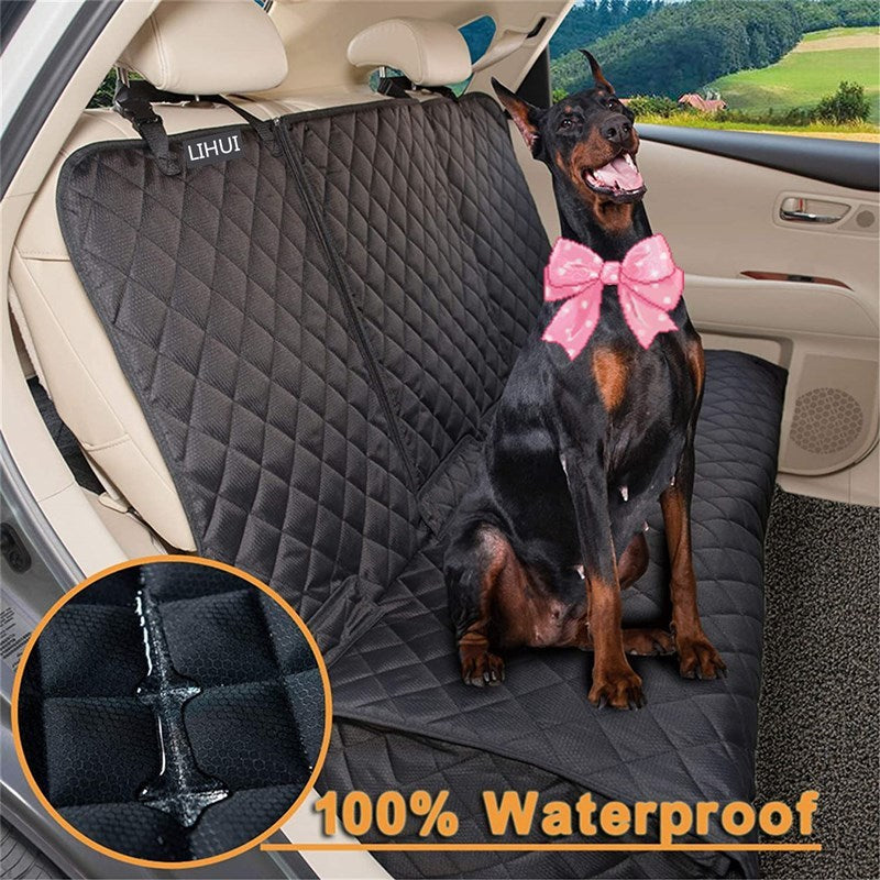Dog Car Seat Cover Waterproof Thick Rear Seat Protection Mat - Detail Angle 4 | Majestic Pet Kingdom