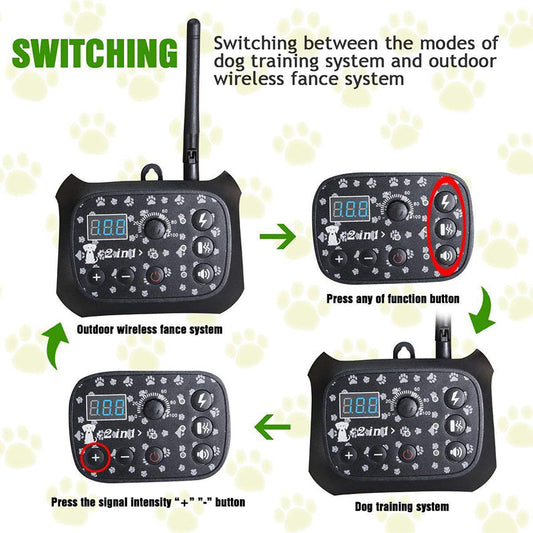 Majestic Pet Kingdom - Automatic Remote Control Dog Trainer Pet Wireless Fence View 2