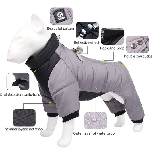 Small Medium-sized Winter Thicken Dog Clothes - Majestic Pet Kingdom