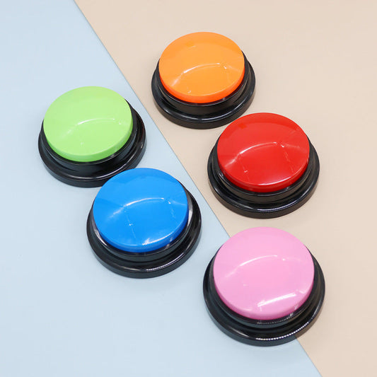 Dog Talking Button Pet Communication Key Sound Maker Cat Bell Toy Supplies Voice Recording Training Device | Purrfect Pet Kingdom