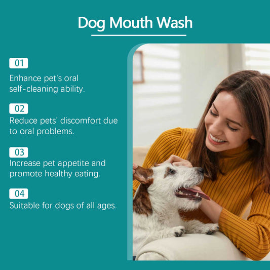 Dog Mouthwash Care Pet Oral Hygiene Cleaning Tartar Odor Dog Mouthwash | Purrfect Pet Kingdom