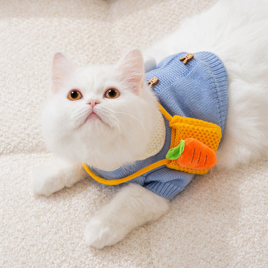 new-cute-cat-clos-hair-proof-autumn-puppet-kitten-english-short-blue-cat-pet-autumn-winter-cat-sweater-luxury-view-2 | Majestic Pet Kingdom