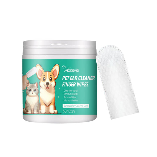 Pet Ear Cleaner Finger Wipes, Gently Clean Pet Ear Mites Ear Dirt Eye Dirt Feet Deodorize To Remove Odor - Detail Angle 2 | Majestic Pet Kingdom