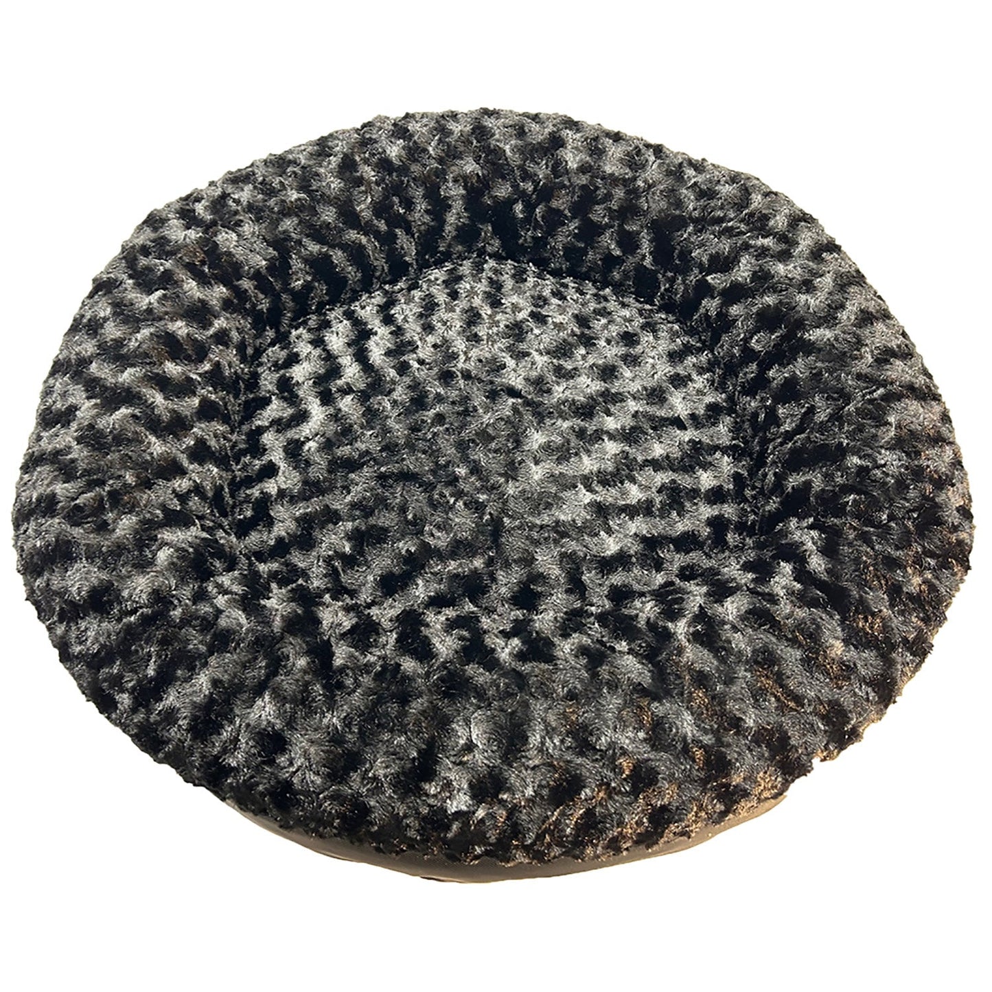 Dog Bed Round Bolstered Furvana Ultra Soft Plush Pet Pillow