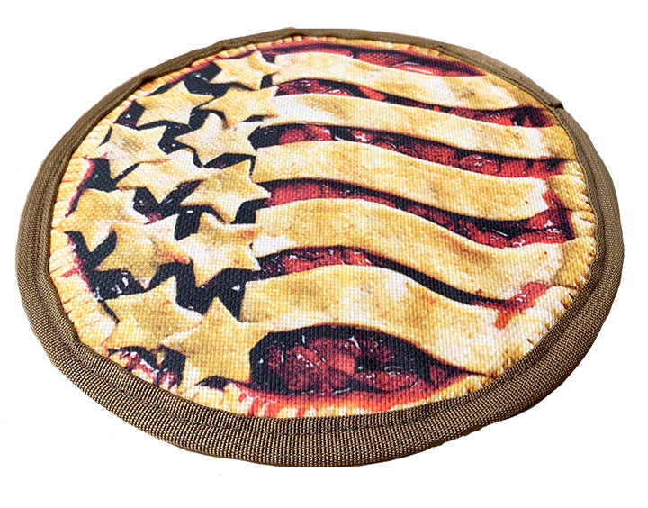 Dog Frisbee American Pie Soft Flying Disc Fetch Chew Toy