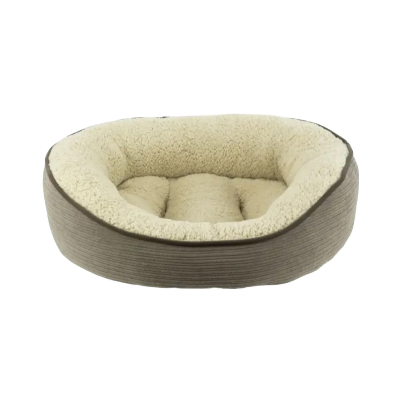 Dog Bed Arlee Cody Cuddler Bolster Taupe Lounger Mat Large