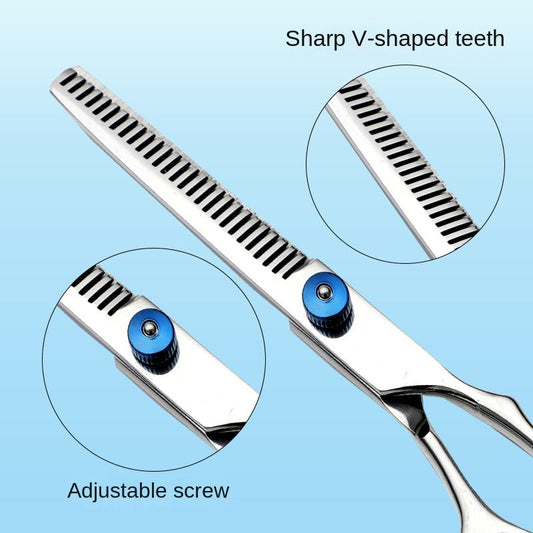 Stainless steel pet scissors for dog grooming - Detail Angle 2 | Majestic Pet Kingdom