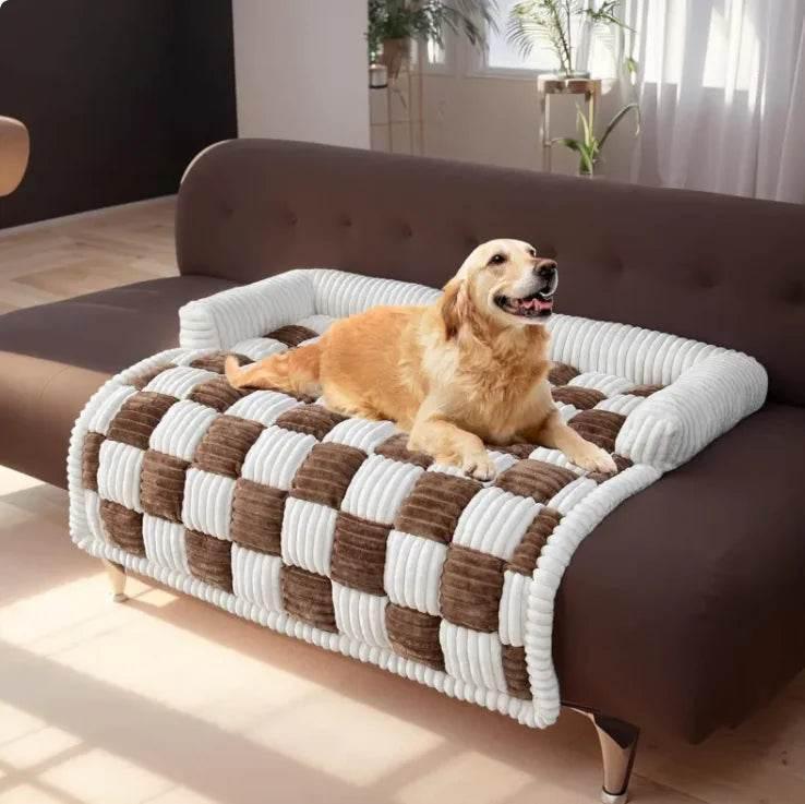 Cozy Plush Pet Bed Orthopedic Round Cushion Mattress