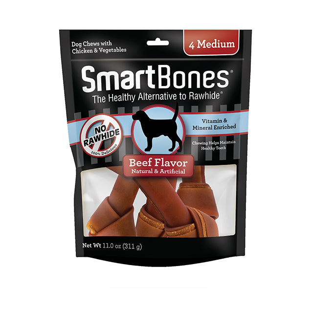Dog Chews Nothin To Hide Beef Rawhide Free Rolls 4-5 Inch