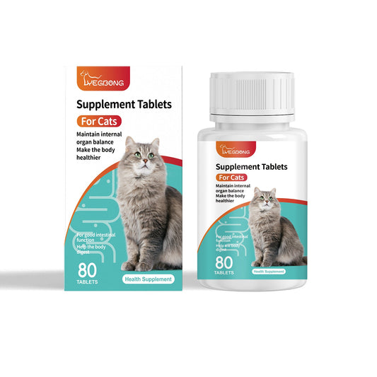 Cat Probiotic Tablets To Improve Intestinal Health, Balance Digestion And Absorption Of Pet Nutritional Supplements - Detail Angle 2 | Majestic Pet Kingdom