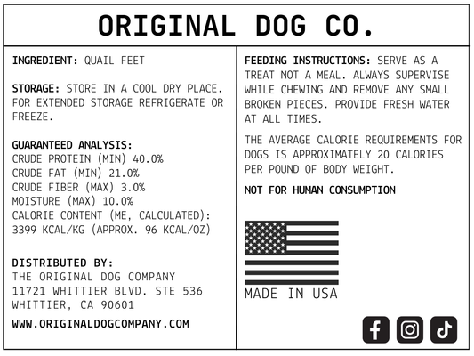 Dehydrated Quail Frites | Purrfect Pet Kingdom