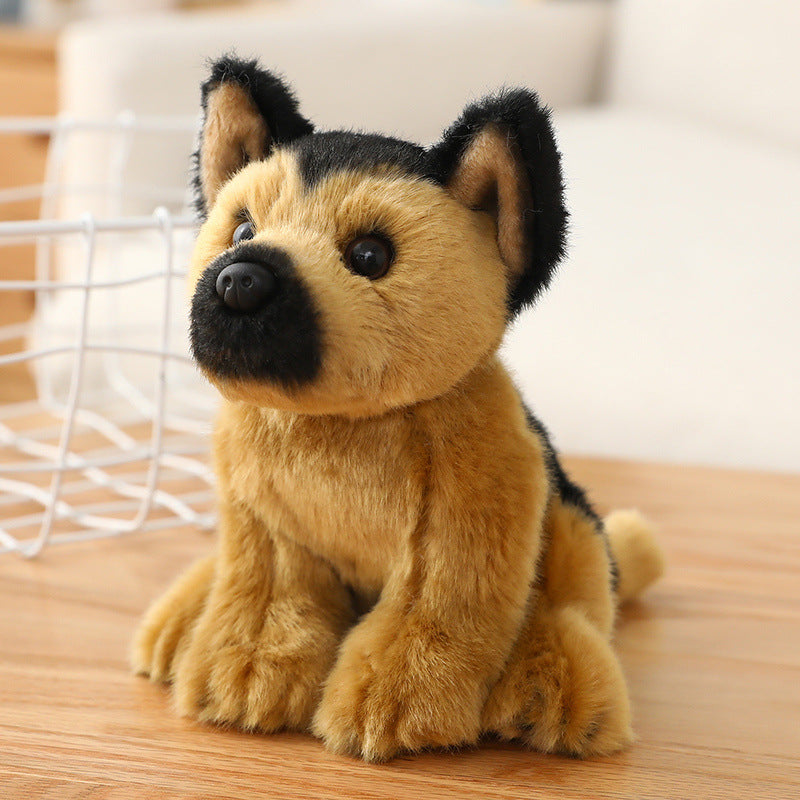 Dog Plush Toy Realistic Puppy Stuffed Animal Cuddle Doll 12in - Detail Angle 7 | Majestic Pet Kingdom
