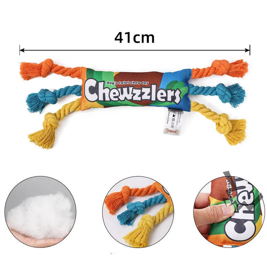 Dog Cotton Chew Rope: Braided Teeth Cleaning Toy | Purrfect Pet Kingdom