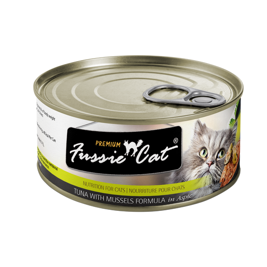 Fussie Cat Premium- Tuna With Mussels Formula In Aspic (2.82oz) - Majestic Pet Kingdom