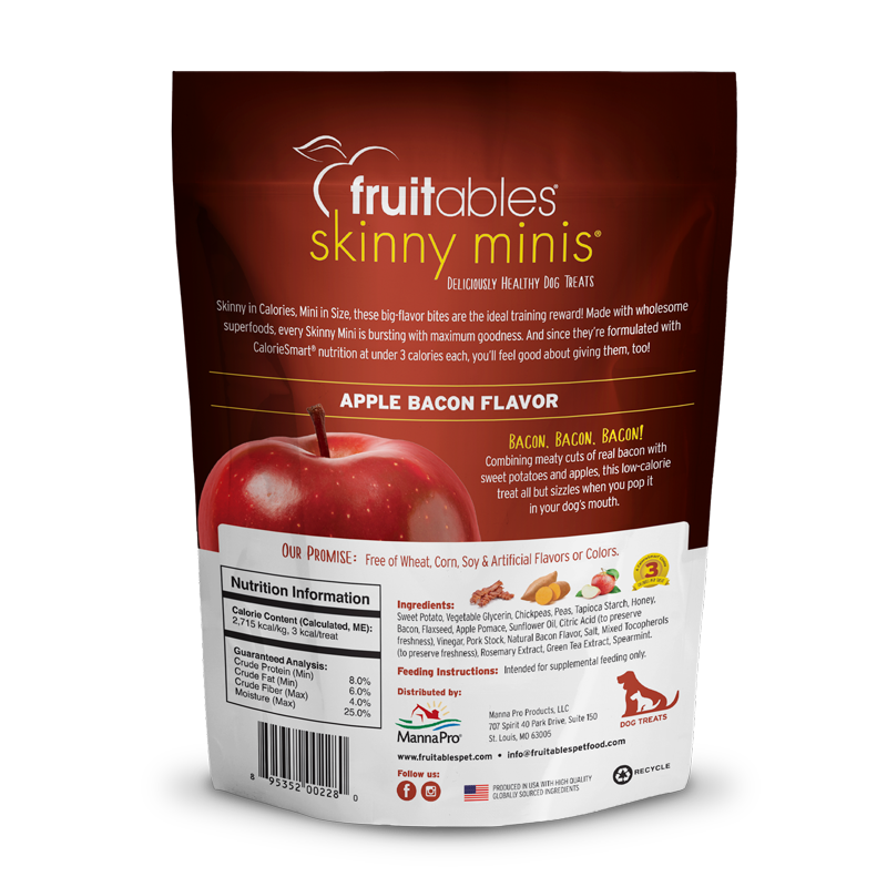 Dog Treats Fruitables Skinny Minis Grilled Bison Chews 5oz