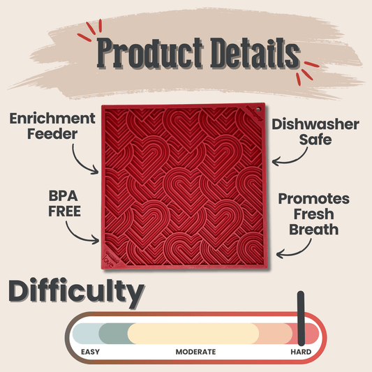 Dog Lick Mat Textured Silicone Slow Feeder Anxiety Relief Pad - Detail Angle 2 | Majestic Pet Kingdom