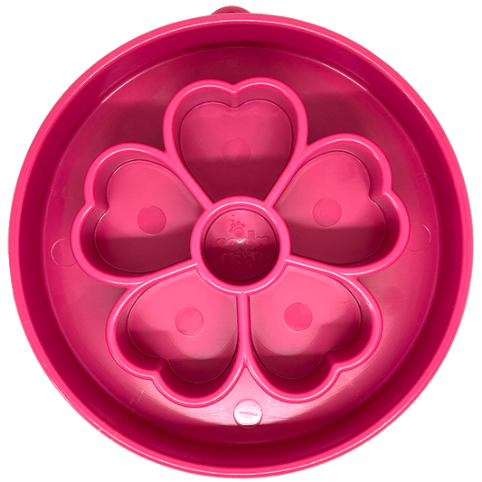 Dog Bowl Flower eBowl Deep Slow Feeder Enrichment Pet Dish - Main Feature View | Majestic Pet Kingdom