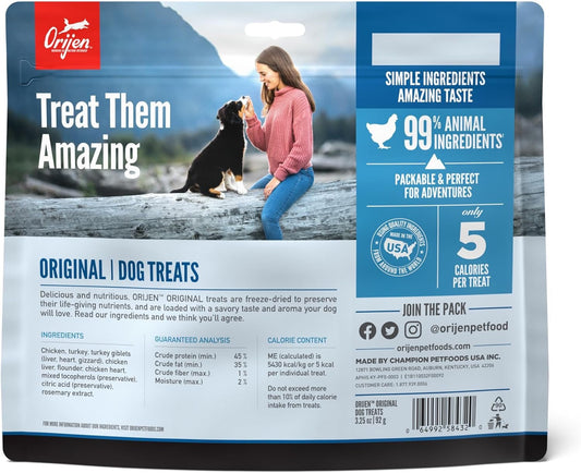 Orijen Original Freeze Dried Dog Treats (3.25oz)
