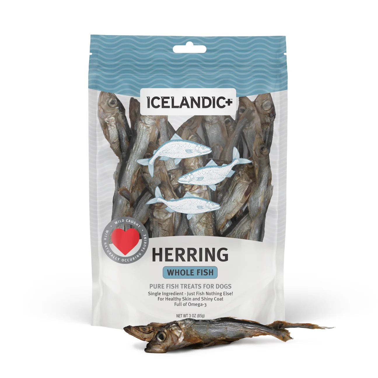 Dog Treats Icelandic Whole Herring Wild Caught Fish Chews 3o