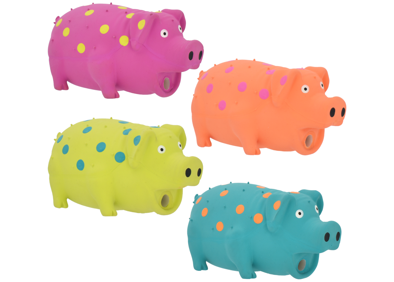 Dog Toy Multipet Globlets Squeaky Latex Animal Chews 8.25in