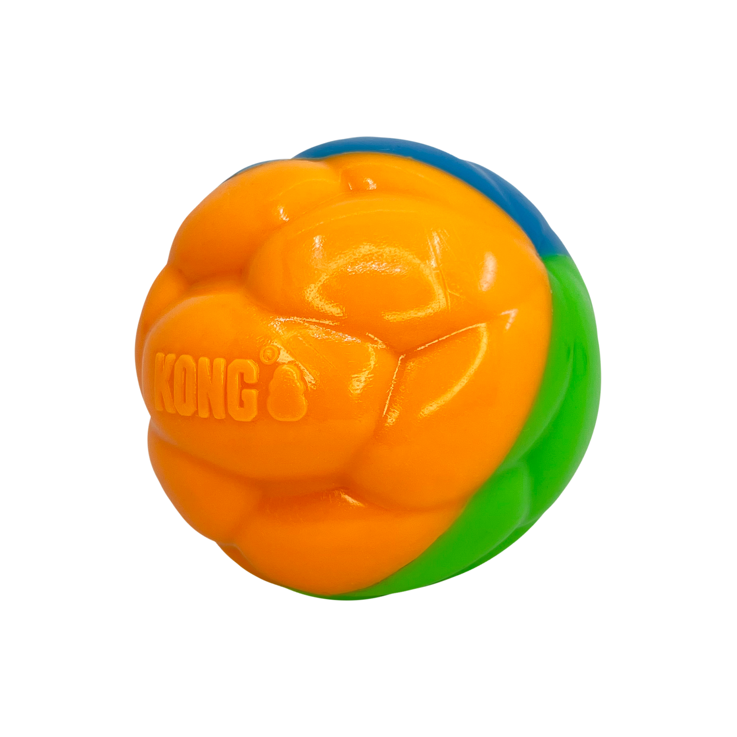 Dog Ball Toy KONG Twistz High Visibility Rubber Fetch Large
