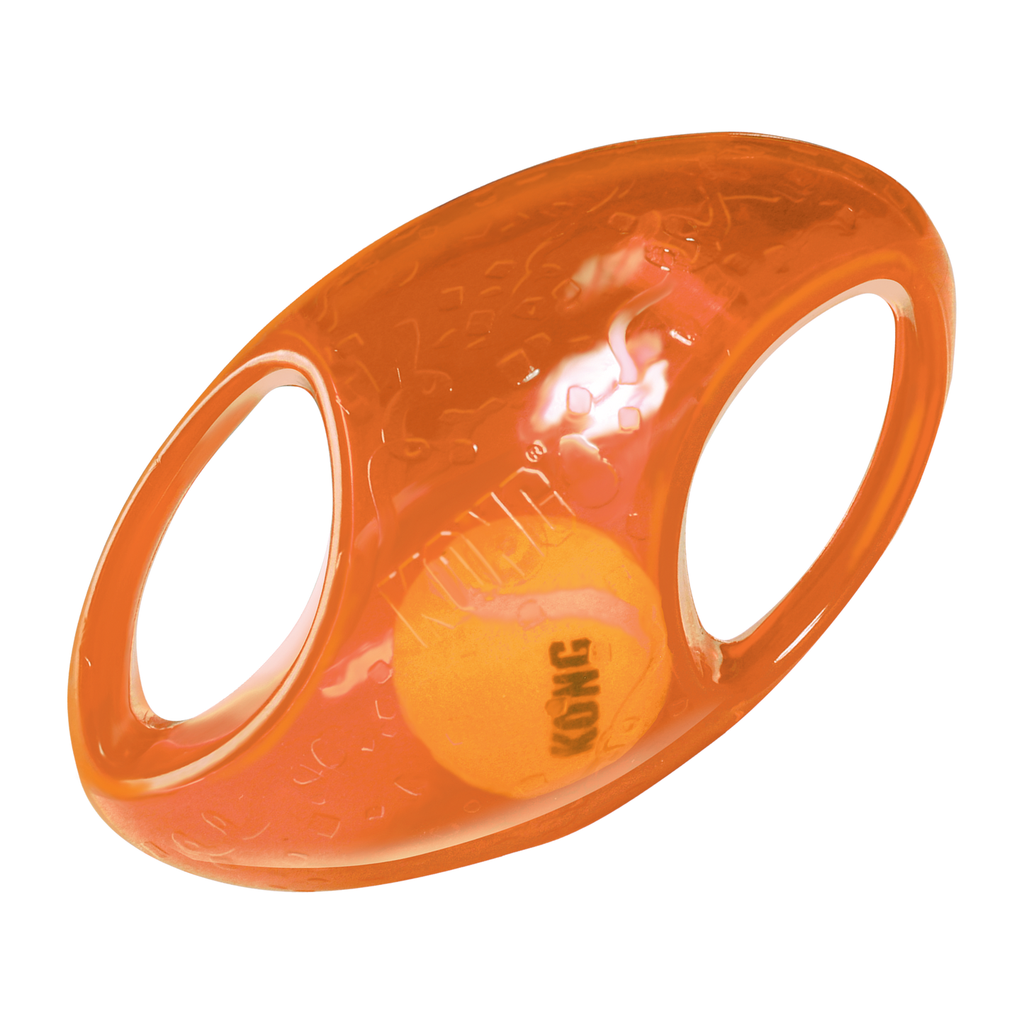 Dog Toy KONG Jumbler Football Squeaky Interactive Grip Ball