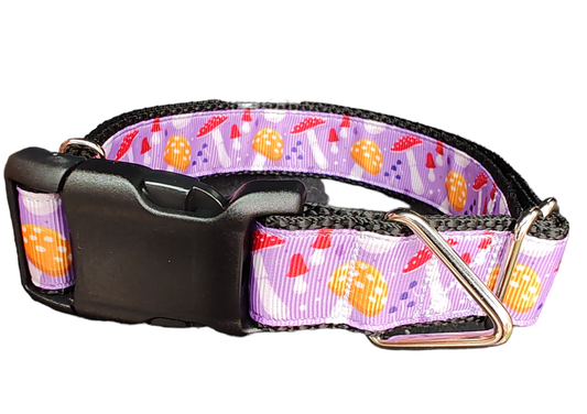 Mushrooms Nylon Dog Collar | Purrfect Pet Kingdom