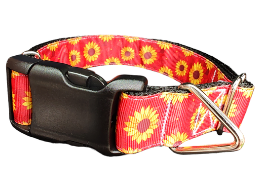Sunflower Mosaic Nylon Dog Collar | Purrfect Pet Kingdom