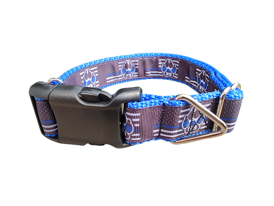 K9 Police Dog Flag Nylon Dog Collar | Purrfect Pet Kingdom