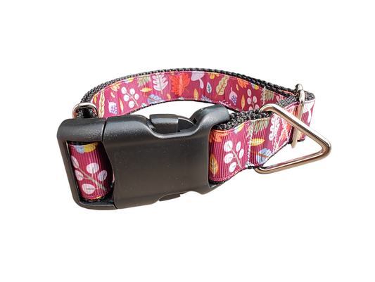Fall Leaves Nylon Dog Collar | Purrfect Pet Kingdom