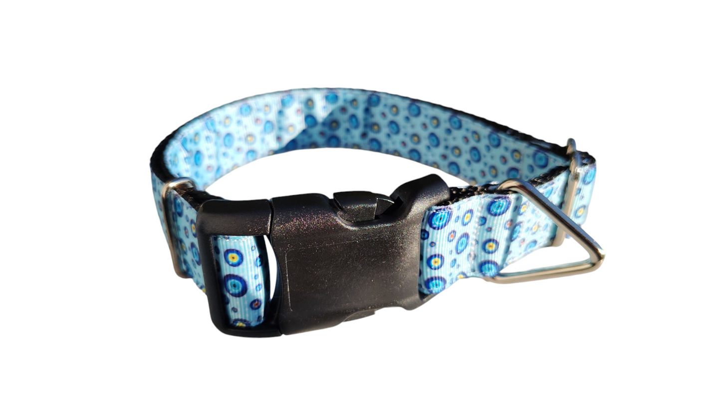 Evil Eye Nylon Dog Collar | Purrfect Pet Kingdom