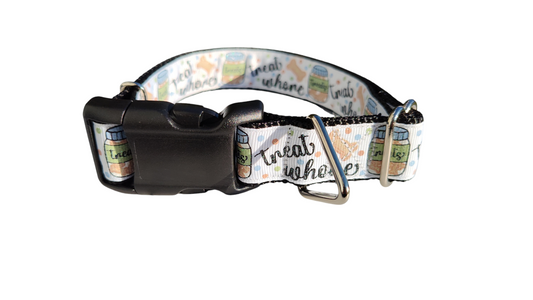 Treat Whore Glitter Nylon Dog Collar | Purrfect Pet Kingdom