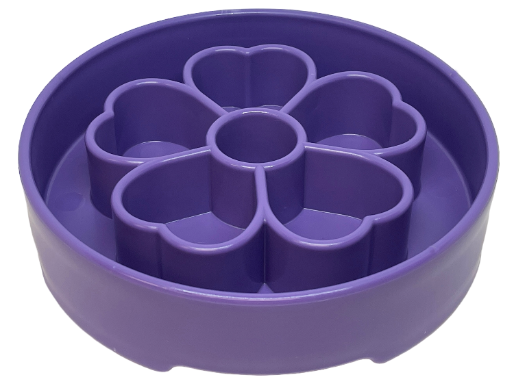 Dog Bowl Flower eBowl Deep Slow Feeder Enrichment Pet Dish