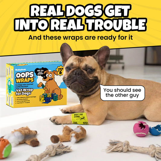Dog First Aid Bandage Oops Wraps Self-Adherent Non-Stick Tape - Detail Angle 2 | Majestic Pet Kingdom
