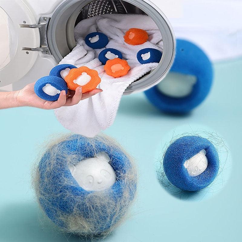 1-5pcs Pet Hair Remover Reusable Ball Laundry Washing Machine Filter Wool Sticker Cat Hair Remover Pet Fur Lint Catcher Home Reusable Pet Hair Remover Washing Machine Hair Catcher Dryer Ball Laundry Washing Scrubbing Ball - Detail Angle 7 | Majestic Pet Kingdom