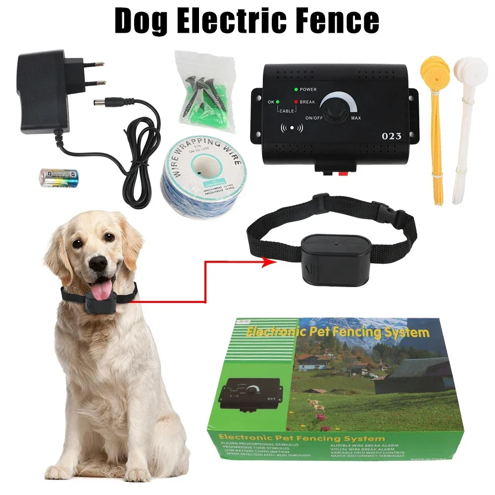 Dog Fence Electric Boundary System Sound Shock Training Coll
