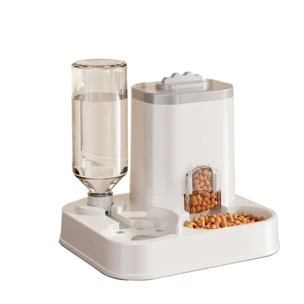 Automatic Cat & Dog Water Dispenser with Integrated Food Basin No