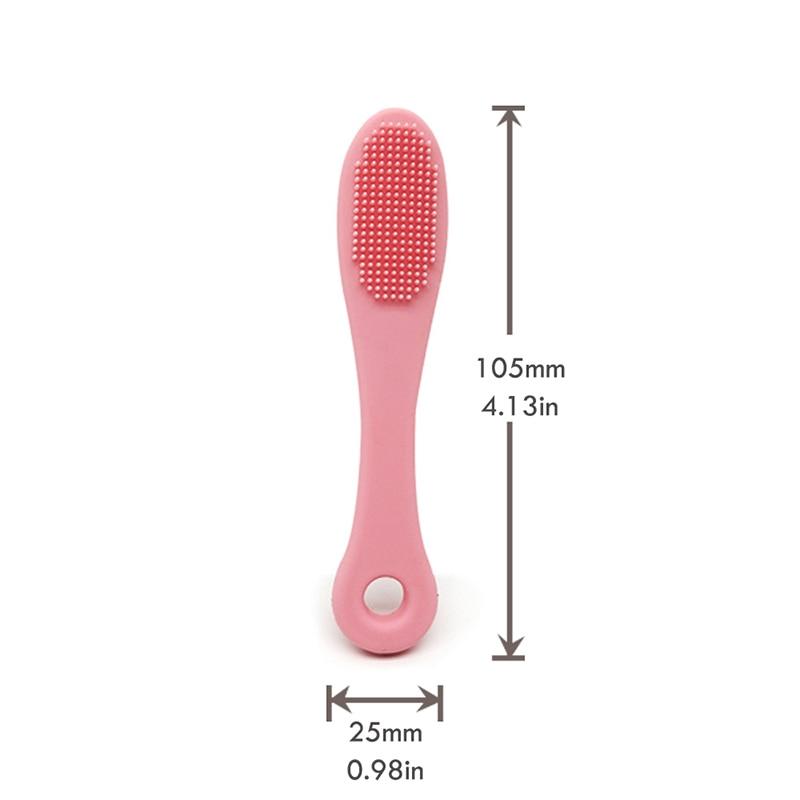 Pet Dental Brush Long Handle Silicone Toothbrush Eye Cleaner