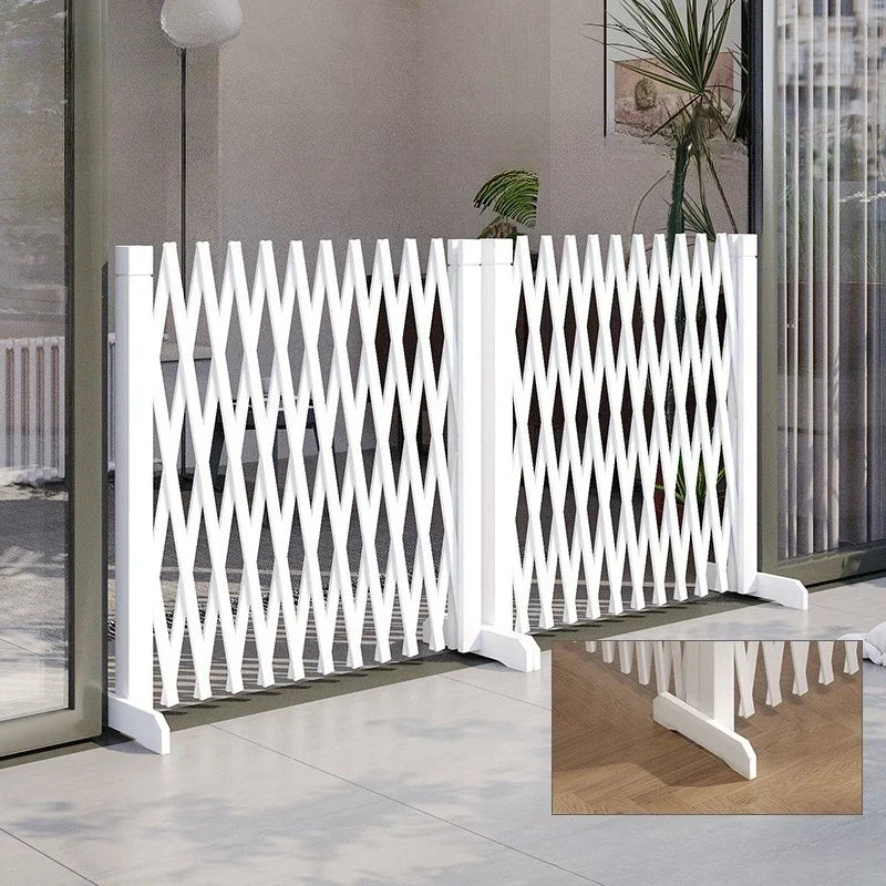 Pet Puppy Fence Retractable Isolation Dog Wooden Fence Folde