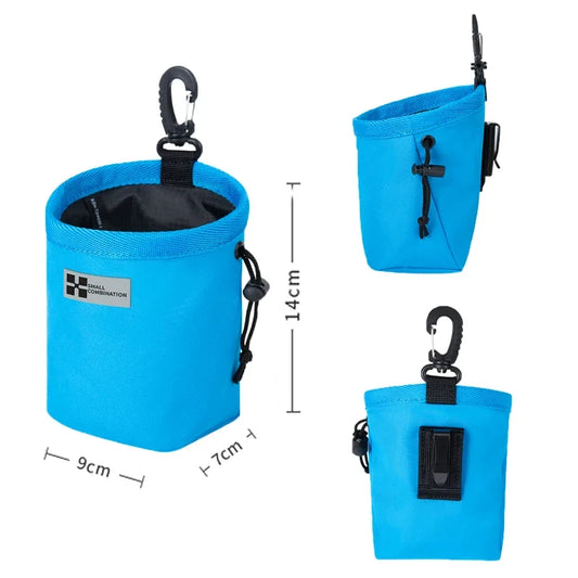 Dog Treat Pouch Portable Waist Clip Training Snack Bag Pouch