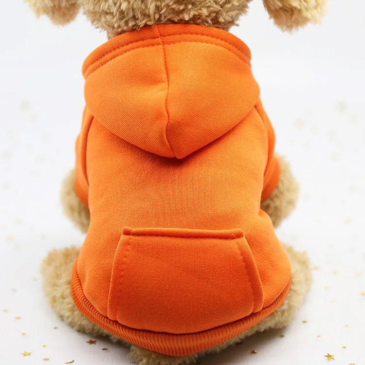Pet Dog Clothes For Small Dogs Clothing Warm Clothing for Chihuahua Coat Puppy Outfit Pet Clothes for French Bulldog Hoodies - Wine red | Purrfect Pet Kingdom