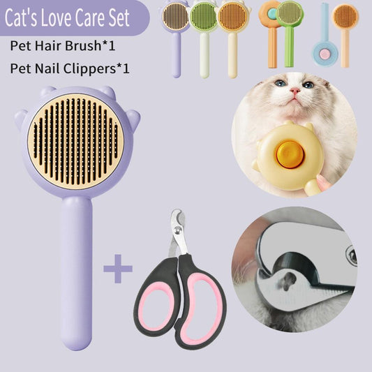 Cat Comb Massage Pet Magic Combs Hair Removal Cat and Dog Universal Needle Brush Pets Grooming Cleaning Remove Supply Care Set Pet Hair Cleaner Brush for Dogs Long or Short Hair Cats Pet Massage Brushes (Copy)