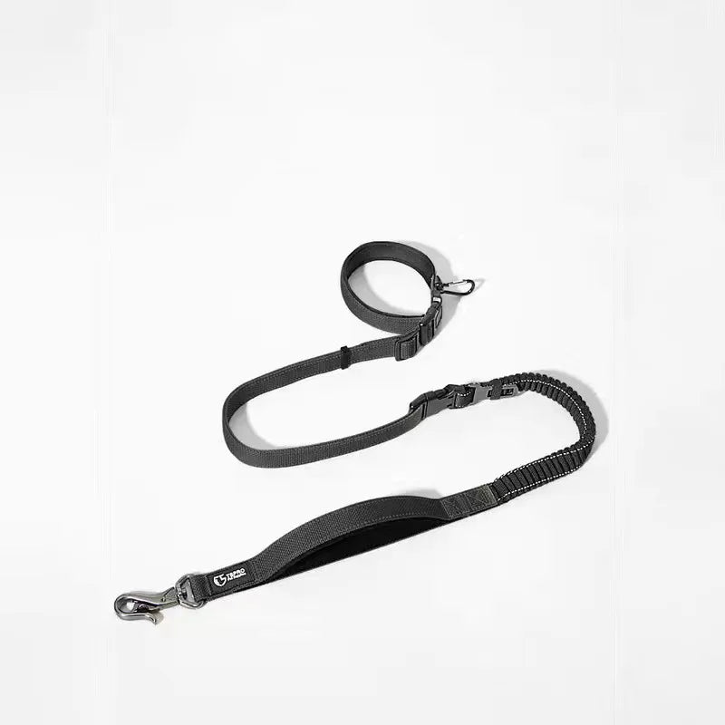 Tactical Dog Collar with Leash - No-Pull Anti-Escape Collar for Large & Medium Dogs, Outdoor Training Pet Collar - Black leash | Purrfect Pet Kingdom