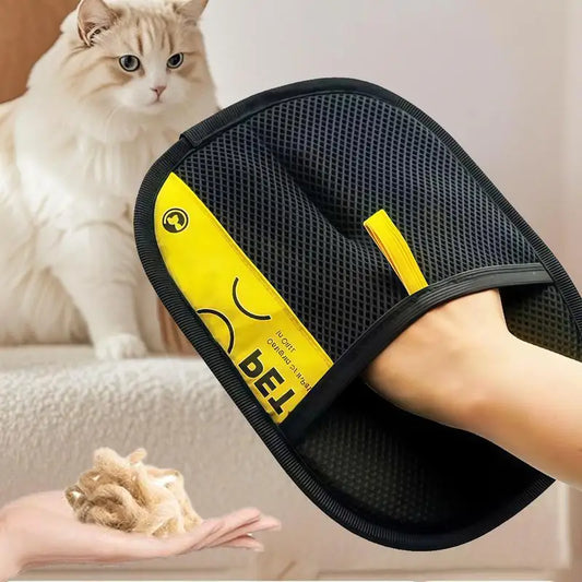 Pet Hair Remover Gloves 2-in-1 Electrostatic Grooming Mitts