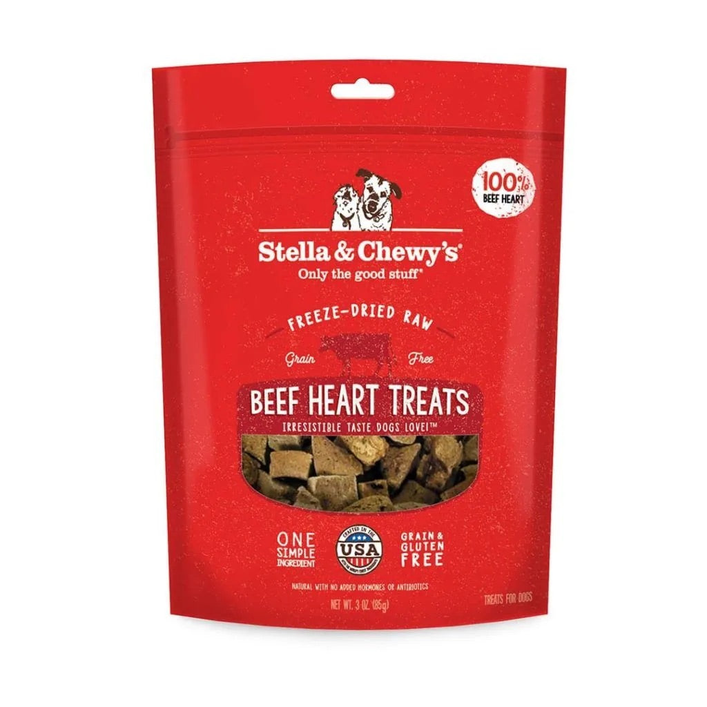 Dog Treats Stella & Chewys Beef Heart Freeze-Dried Treats 3o