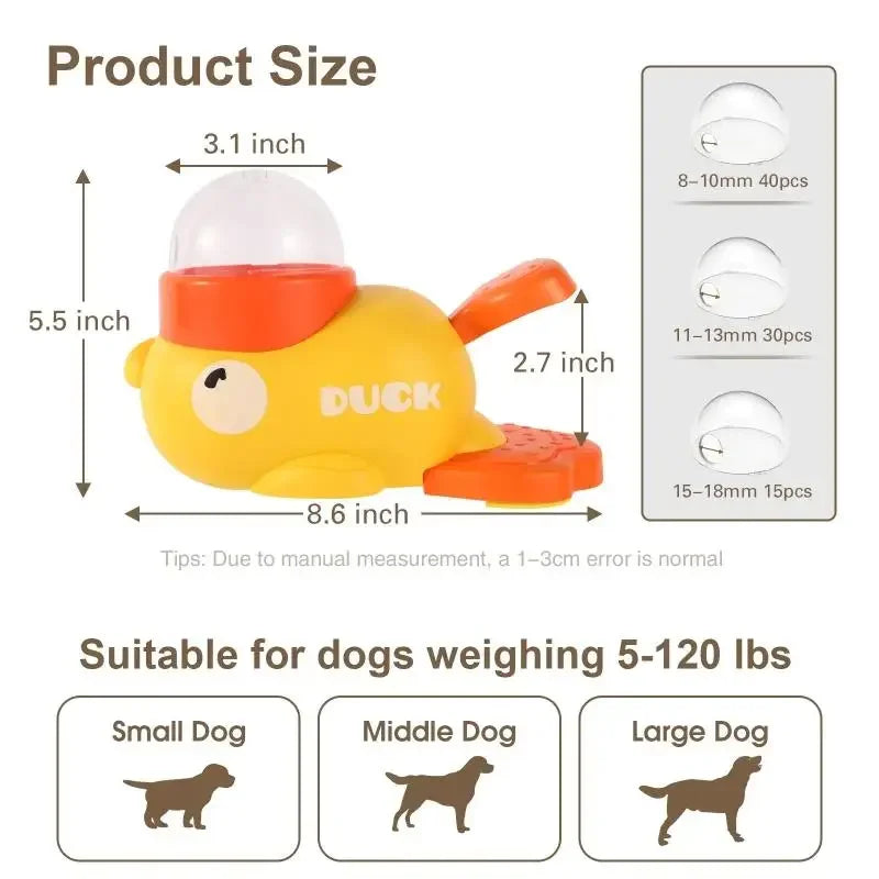 Majestic Pet Kingdom - 2-In-1 Interactive Dog Toy Pet Automatic Food Treat Dispenser Cartoon View 6