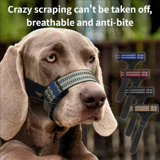 Tactical Dog Muzzle Anti-Bark Bite-Proof Breathable Guard K9 - Detail Angle 2 | Majestic Pet Kingdom