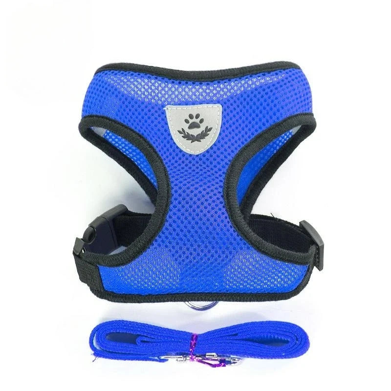 Cat Harness and Leash Set Reflective Breathable Mesh Vest Lead - Detail Angle 6 | Majestic Pet Kingdom