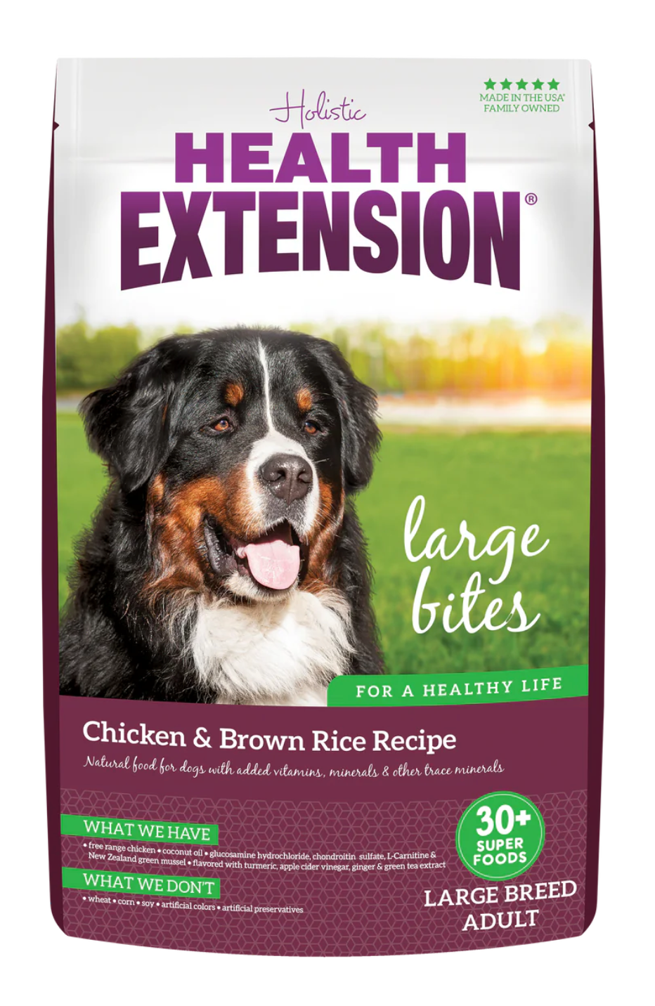 Dog Food Health Extension Large Bites Chicken Rice Dry 30lb